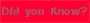 Did you Know?